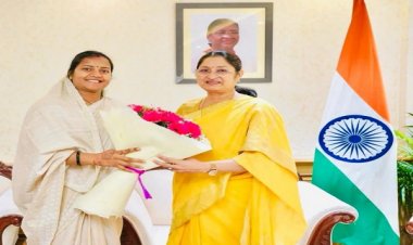 केन्द्रीय महिला-बाल विकास मंत्री से मंत्री राजवाड़े ने की मुलाकात