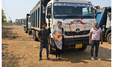 अवैध खनन करते 4 हाईवा एवं ट्रेक्टर जब्त