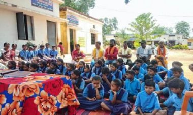 जगदलपुर ब्लॉक के चिलकुटी में हुई एक युद्ध-नशे के विरुद्ध कार्यशाला