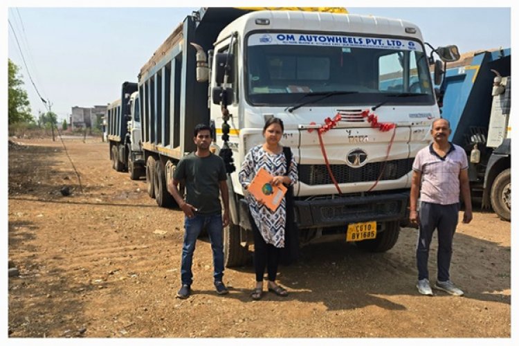 अवैध खनन करते 4 हाईवा एवं ट्रेक्टर जब्त