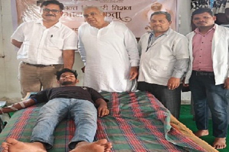 मॉडल ब्लड बैंक सेंटर और संत निरंकारी मंडल चेरिटेबल फाउंडेशन के सहयोग से आयोजित हुआ रक्तदान शिविर