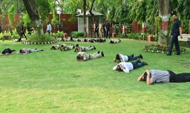 आपात स्थिति से निपटने के लिए राजभवन में मॉकड्रिल