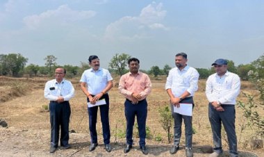 सोनमणी बोरा ने किया आबंटित भूमि का निरीक्षण