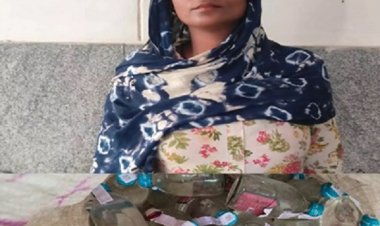 रायपुर में पकड़ाई महिला शराब तस्कर