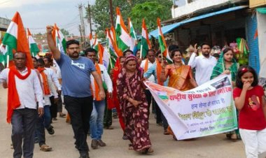 देवभोग में BJP मंडल ने निकाली तिरंगा यात्रा