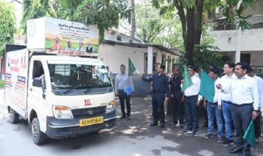 कलेक्टर ने कृषि संकल्प अभियान प्रचार रथ को दिखाई हरी झंडी