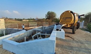 ग्राम पंचायत पथरिया एस में फिकल स्लज ट्रीटमेंट प्लांट की सफल स्थापना