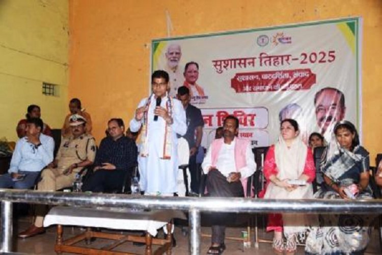 सरकार लोगों के गांव, घर तक पहुंचकर कर रही है समस्याओं का समाधान : टंकराम वर्मा