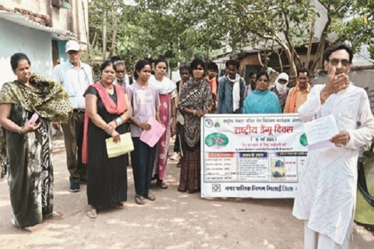 भिलाई निगम ने निकाला विश्व डेंगू दिवस पर जागरूकता रैली