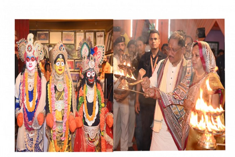 मुख्यमंत्री ग्राम दोकड़ा में भगवान जगन्नाथ मंदिर के प्राण प्रतिष्ठा कार्यक्रम में शामिल हुए