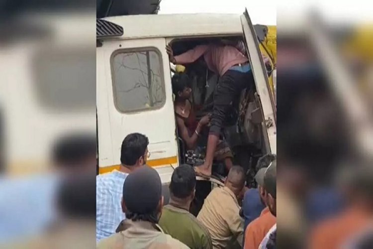 रायपुर-अंबिकापुर हाईवे पर रफ्तार का कहर, दो हाइवा वाहन भिड़े