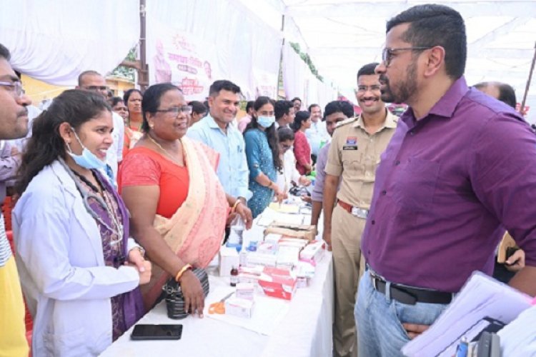 समाधान शिविर में लोगों के आवेदनों का हो रहा त्वरित निराकरण : प्रभारी सचिव