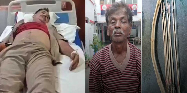 सीबीआई दफ्तर के बाहर तैनात ASI पर तीर से हमला, आरोपी गिरफ्तार