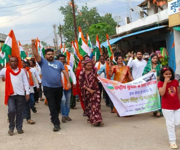 देवभोग में BJP मंडल ने निकाली तिरंगा यात्रा
