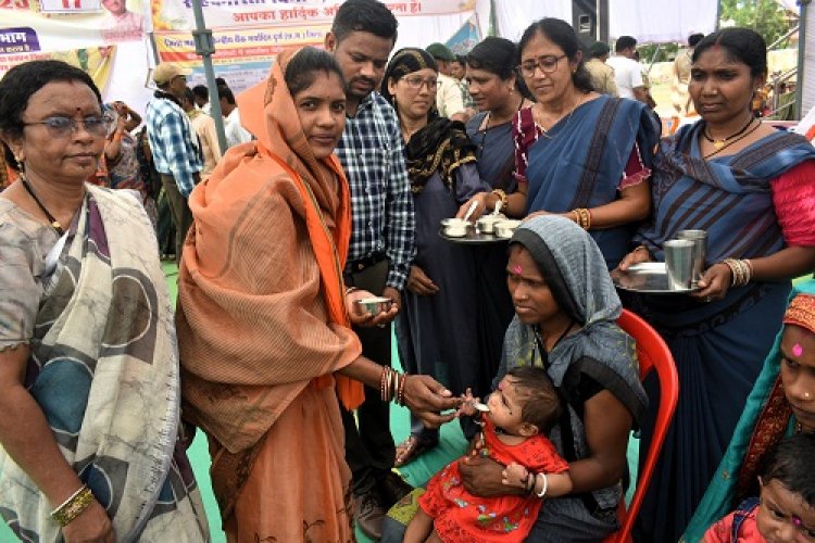 वनांचल के ग्राम मंगचुवा में समाधान शिविर संपन्न