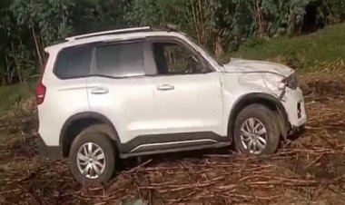 विधायक नीलकंठ टेकाम के काफिले की गाड़ी दुर्घटनाग्रस्त, चालक की मौत