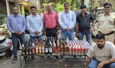 हर्ष प्राइड में आबकारी विभाग का छापा: 105 लीटर विदेशी शराब जब्त