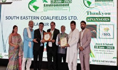 एसईसीएल को पर्यावरण के क्षेत्र में उत्कृष्ट योगदान के लिए मिला प्लैटिनम अवार्ड