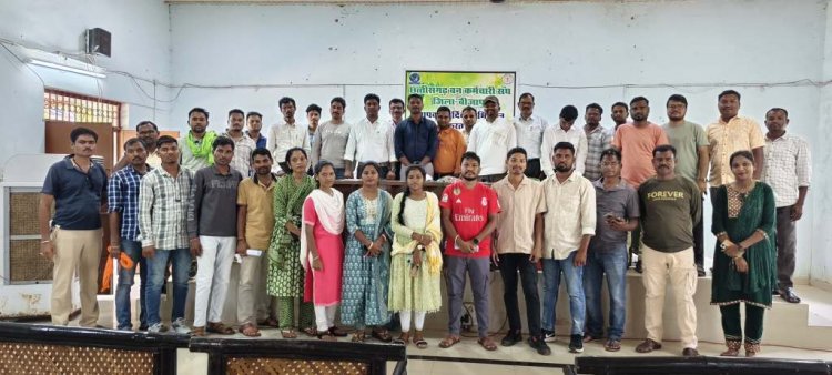 दूसरी बार छग वन कर्मचारी संघ बीजापुर के अध्यक्ष बने विश्वनाथ मांझी