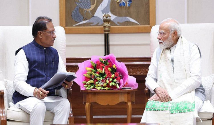 सीएम साय ने पीएम मोदी से की बोधघाट व इंद्रावती-महानदी इंटरलिंकिंग परियोजना पर चर्चा