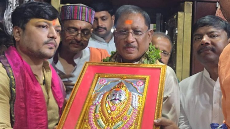 CM साय ने श्रीकाल भैरव मंदिर में पूजा अर्चना की