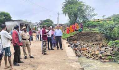 अपर कलेक्टर ने बाढ़ प्रभावित क्षेत्र का किया निरीक्षण