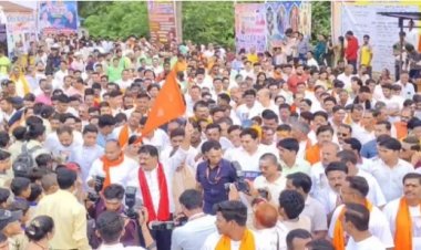 पंचमुखी बुढ़ा महादेव से भोरमदेव के लिए निकली पदयात्रा