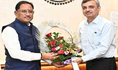 मुख्यमंत्री से केंद्रीय भूमि संसाधन सचिव ने की भेंट, कई विषयों पर हुई चर्चा