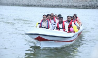 खमढोड़गी जलाशय में बैम्बू राफ्टिंग और नौकायन की हुई शुरुआत