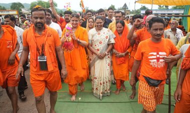 मोहतरा पहुंची भावना की कांवड़ यात्रा, शिवभक्तों ने किया स्वागत