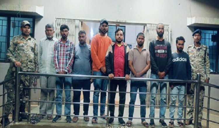 अन्य राज्य व जिला के 8 संदिग्धों पर की गई प्रतिबंधात्मक कार्यवाही