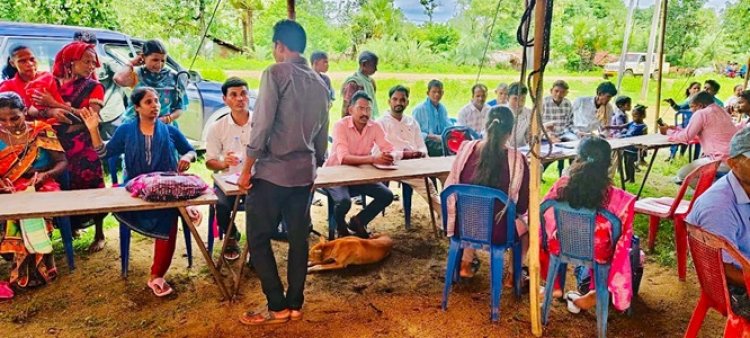 ग्रामीणों को शासकीय योजनाओं से जोड़ने सालातोंग में सुविधा शिविर जारी