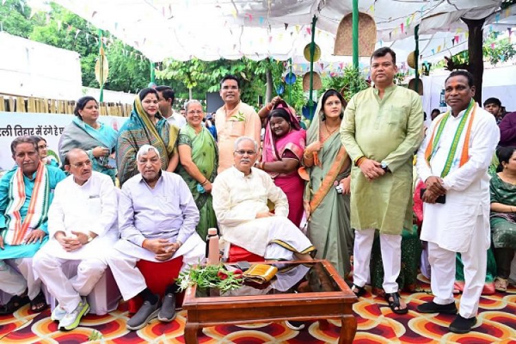 भूपेश ने मनाया हरेली तिहार, साय सरकार पर बोला हमला...