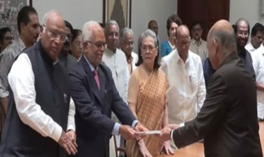 विपक्ष से उपराष्ट्रपति पद के उम्मीदवार सुदर्शन रेड्डी ने किया नामांकन