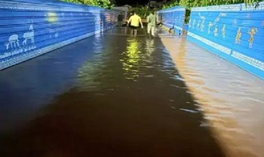 CRPF कैंप बाढ़ की चपेट में, इंद्रावती नदी उफान पर