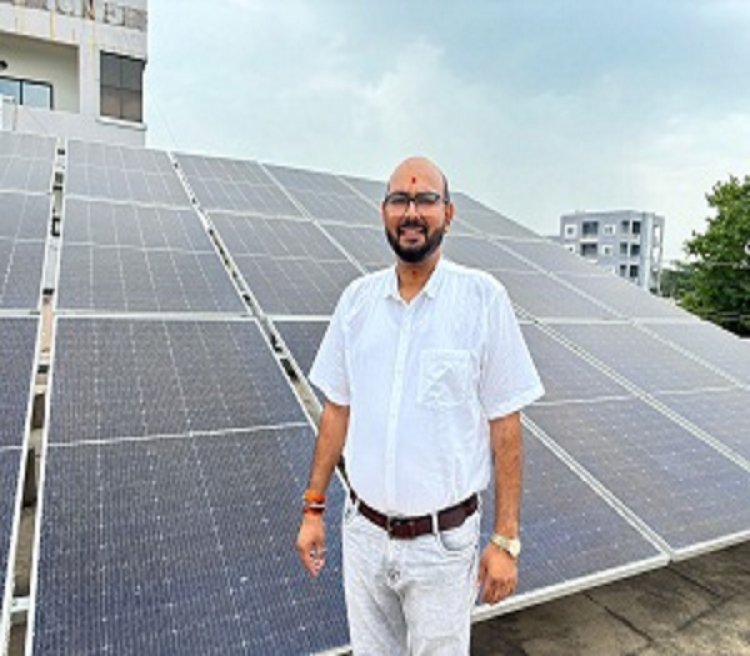 सौर ऊर्जा से गगन का घर हुआ रौशन, बिजली के बिल से मिली राहत