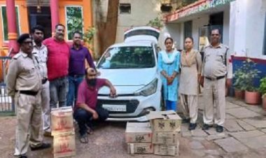 आबकारी विभाग ने मध्य प्रदेश की अवैध मदिरा और 01 वाहन जप्त, 1 आरोपी गिरफ्तार
