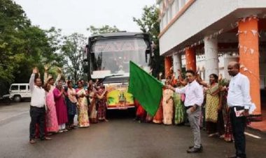 श्री रामलला दर्शन योजना के तहत बीजापुर से तीर्थयात्रियों का जत्था अयोध्या रवाना