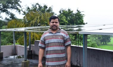 रायपुर : भुनेश देवांगन के घर का छत बना सूर्यघर