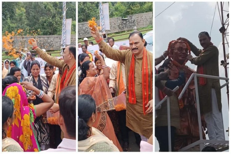 रायपुर : पंडित दीनदयाल उपाध्याय की जयंती पर दिया गया स्वच्छता का संदेश