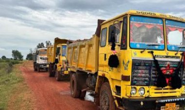 अवैध रूप से गौण खनिज रेत का उत्खनन करते 6 वाहनों पर प्रकरण दर्ज