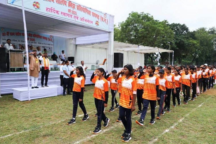 रायपुर : 25वीं राज्य शालेय क्रीड़ा प्रतियोगिता का रायगढ़ में हुआ रंगारंग शुभारंभ