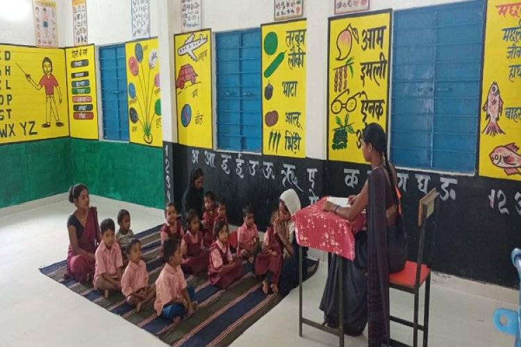 रायपुर : मनरेगा से साकार हुआ सपनों का आंगनबाड़ी केंद्र