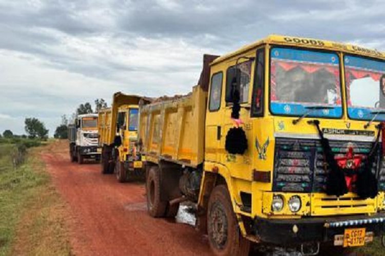 अवैध रूप से गौण खनिज रेत का उत्खनन करते 6 वाहनों पर प्रकरण दर्ज