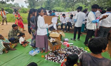 बीजापुर में विकास की दस्तक: माओवाद प्रभावित क्षेत्र के 7 गांवों में पहली बार लगा मेगा हेल्थ कैंप