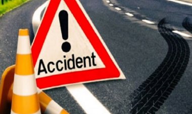 सड़क दुर्घटना में ट्रेलर चालक की मौत