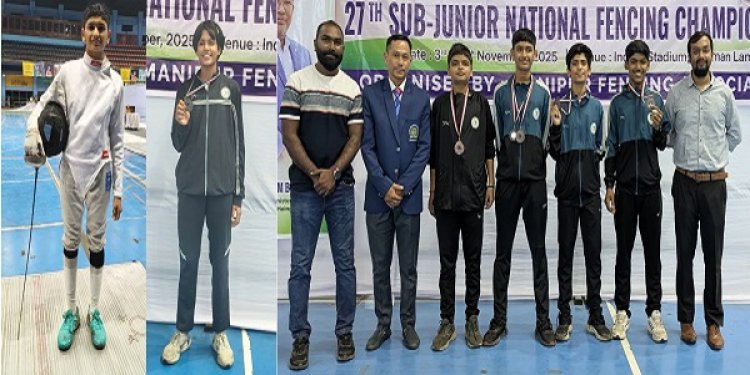 छत्तीसगढ़ के खिलाड़ियों ने फेंसिंग में किया कमाल, जीते तीन पदक