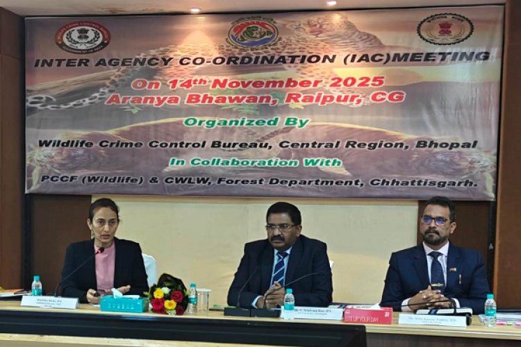 रायपुर : वन्यजीव अपराध रोकथाम पर अंतर-एजेंसी बैठक आयोजित
