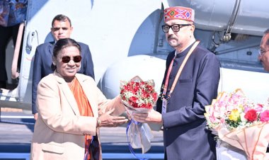 राष्ट्रपति श्रीमती द्रौपदी मुर्मू का आत्मीय स्वागत