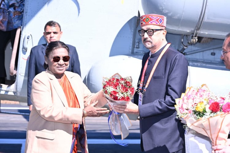 राष्ट्रपति श्रीमती द्रौपदी मुर्मू का आत्मीय स्वागत